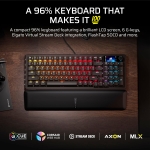 Corsair VANGUARD 96 Black Геймърска механична клавиатура с Corsair MLX Plasma суичове