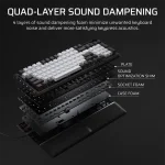 Corsair VANGUARD 96 Dual Tone PBT RGB Геймръска механична клавиатура с MLX Plasma суичове
