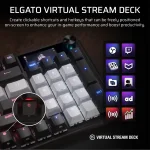 Corsair VANGUARD 96 Dual Tone PBT RGB Геймръска механична клавиатура с MLX Plasma суичове