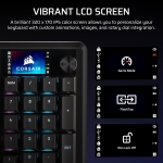 Corsair VANGUARD 96 WIRELESS Black 96% Геймърска безжична механична клавиатура с Corsair MLX Plasma суичове