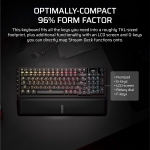 Corsair VANGUARD 96 WIRELESS Black 96% Геймърска безжична механична клавиатура с Corsair MLX Plasma суичове