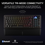 Corsair VANGUARD 96 WIRELESS Black 96% Геймърска безжична механична клавиатура с Corsair MLX Plasma суичове