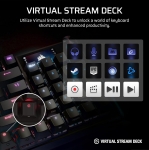 Corsair VANGUARD 96 WIRELESS Black 96% Геймърска безжична механична клавиатура с Corsair MLX Plasma суичове