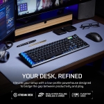 Corsair VANGUARD AIR 99 WIRELESS White Геймърска безжична нископрофилна оптично-механична клавиатура с Corsair OPX Low Profile суичове