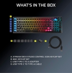 Corsair VANGUARD AIR 99 WIRELESS White Геймърска безжична нископрофилна оптично-механична клавиатура с Corsair OPX Low Profile суичове