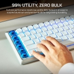 Corsair VANGUARD AIR 99 WIRELESS White Геймърска безжична нископрофилна оптично-механична клавиатура с Corsair OPX Low Profile суичове