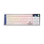 Corsair VANGUARD AIR 99 WIRELESS White Геймърска безжична нископрофилна оптично-механична клавиатура с Corsair OPX Low Profile суичове