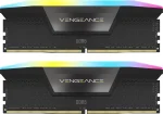 Corsair VENGEANCE RGB Black 64GB (2x32), DDR5, 6400 MHz, CL42, Intel XMP Рам памет