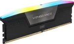 Corsair VENGEANCE RGB Black 64GB (2x32), DDR5, 6400 MHz, CL42, Intel XMP Рам памет