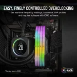 Corsair VENGEANCE RGB Black 64GB (2x32), DDR5, 6400 MHz, CL42, Intel XMP Рам памет