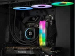 Corsair VENGEANCE RGB Cool Grey 32GB (2x16), DDR5, 6400 MHz, CL36, AMD EXPO / Intel XMP Рам памет
