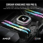 Corsair Vengeance RGB PRO SL Black 16GB (2x8) DDR4 3600 CL18 Рам памет