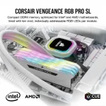 Corsair Vengeance RGB PRO SL White 32GB (2x16) DDR4 3600 CL18 Рам памет