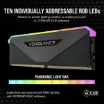 Corsair Vengeance RGB RT Black 16GB (2x8) DDR4 3600 CL16 Рам памет