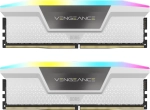 Corsair VENGEANCE RGB White 32GB (2x16), DDR5, 6400 MHz, CL36, AMD EXPO / Intel XMP Рам памет
