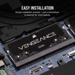 Corsair Vengeance SODIMM Black 16GB (1x16), DDR4, 3200 MHz, CL22 Рам памет
