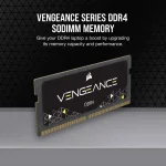 Corsair Vengeance SODIMM Black 16GB (2x8), DDR4, 3200 MHz, CL22 Рам памет