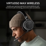 Corsair Virtuoso Max Wireless Silver Геймърски безжични слушалки с микрофон