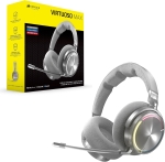 Corsair Virtuoso Max Wireless Silver Геймърски безжични слушалки с микрофон