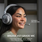 Corsair Virtuoso Max Wireless Silver Геймърски безжични слушалки с микрофон