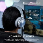 Corsair Virtuoso Max Wireless Silver Геймърски безжични слушалки с микрофон