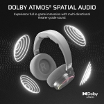 Corsair Virtuoso Max Wireless Silver Геймърски безжични слушалки с микрофон