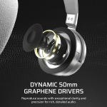 Corsair Virtuoso Max Wireless Silver Геймърски безжични слушалки с микрофон