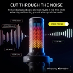 Corsair VOXARA Black RGB USB Кондензаторен геймърски микрофон