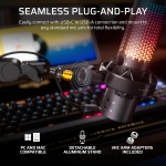 Corsair VOXARA Black RGB USB Кондензаторен геймърски микрофон