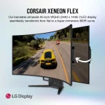 Corsair XENEON FLEX 45WQHD240 45 OLED, 240Hz, 0.03ms, WQHD (3440 x 1440), DisplayHDR 1000 Извит геймърски монитор