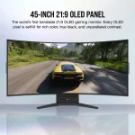 Corsair XENEON FLEX 45WQHD240 45 OLED, 240Hz, 0.03ms, WQHD (3440 x 1440), DisplayHDR 1000 Извит геймърски монитор