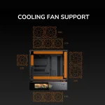 Cougar CFV235 Mesh Vision Black Компютърна кутия