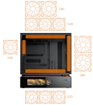 Cougar CFV235 Mesh Vision Black Компютърна кутия