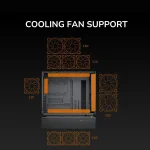Cougar CFV235 Mesh Black Компютърна кутия