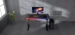 COUGAR E-Ares 120 RGB Black Геймърско бюро с електрически регулируема височина