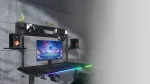 COUGAR E-Ares 120 RGB Black Геймърско бюро с електрически регулируема височина