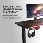 COUGAR E-Ares 120 RGB Black Геймърско бюро с електрически регулируема височина