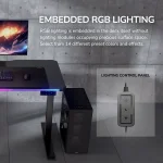 COUGAR E-Ares 120 RGB Black Геймърско бюро с електрически регулируема височина