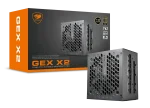 Cougar GEX X2 850W, 80 Plus Gold, Модулно, PCIe Gen 5.0, ATX 3.1 Захранване за компютър