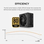 Cougar GLE 1000W, 80 Plus Gold, Модулно, PCIe Gen 5.1, ATX 3.1 Захранване за компютър