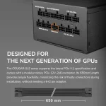 Cougar GLE 1000W, 80 Plus Gold, Модулно, PCIe Gen 5.1, ATX 3.1 Захранване за компютър