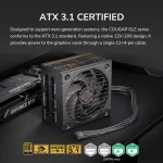 Cougar GLE 1200 1200W, 80 Plus Gold, Модулно, PCIe 5.1, ATX 3.1 Захранване за компютър