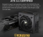 Cougar GR 750 750W, 80 Plus Gold, Напълно модулно, PCIe Gen 5.1, ATX 3.1 Захранване за компютър
