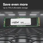 Crucial E100 2TB M.2 PCIe Gen4 NVMe SSD Диск