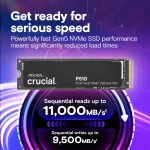 Crucial P510 1TB M.2 PCIe Gen5 NVMe SSD Диск
