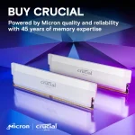 Crucial Pro Overclocking White 32GB (2x16), DDR5, 6000 MHz, CL36, AMD EXPO & Intel XMP Рам памет