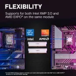 Crucial Pro Overclocking White 32GB (2x16), DDR5, 6000 MHz, CL36, AMD EXPO & Intel XMP Рам памет