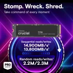 Crucial T710 2TB M.2 PCIe Gen5 NVMe SSD Диск