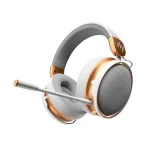 Dark Project Sono White/Gold Wireless Безжични геймърски слушалки с микрофон