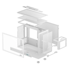 DeepCool CH160 PLUS WH White Компютърна кутия